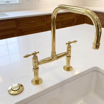 Unlacquered Brass Garbage Disposal Air Switch Kit