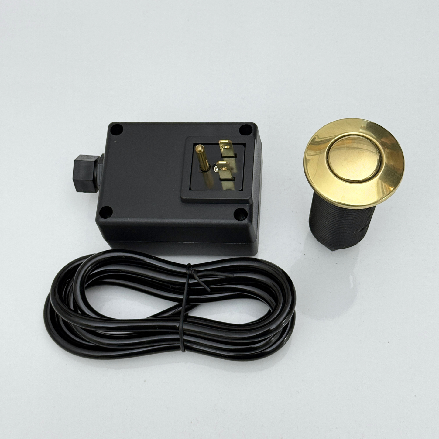 Unlacquered Brass Garbage Disposal Air Switch Kit
