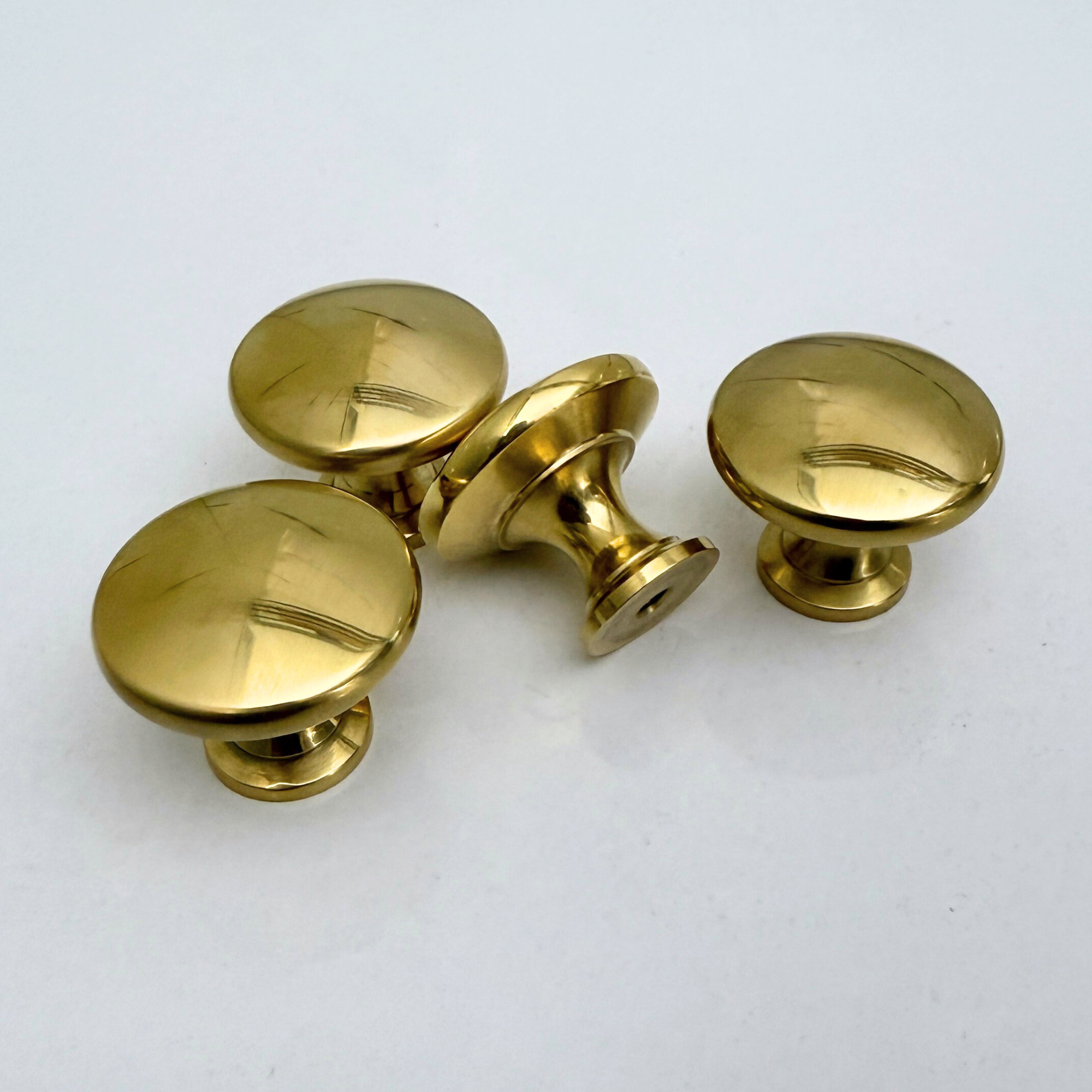 Unlacquered Brass Ball Cabinet Knob