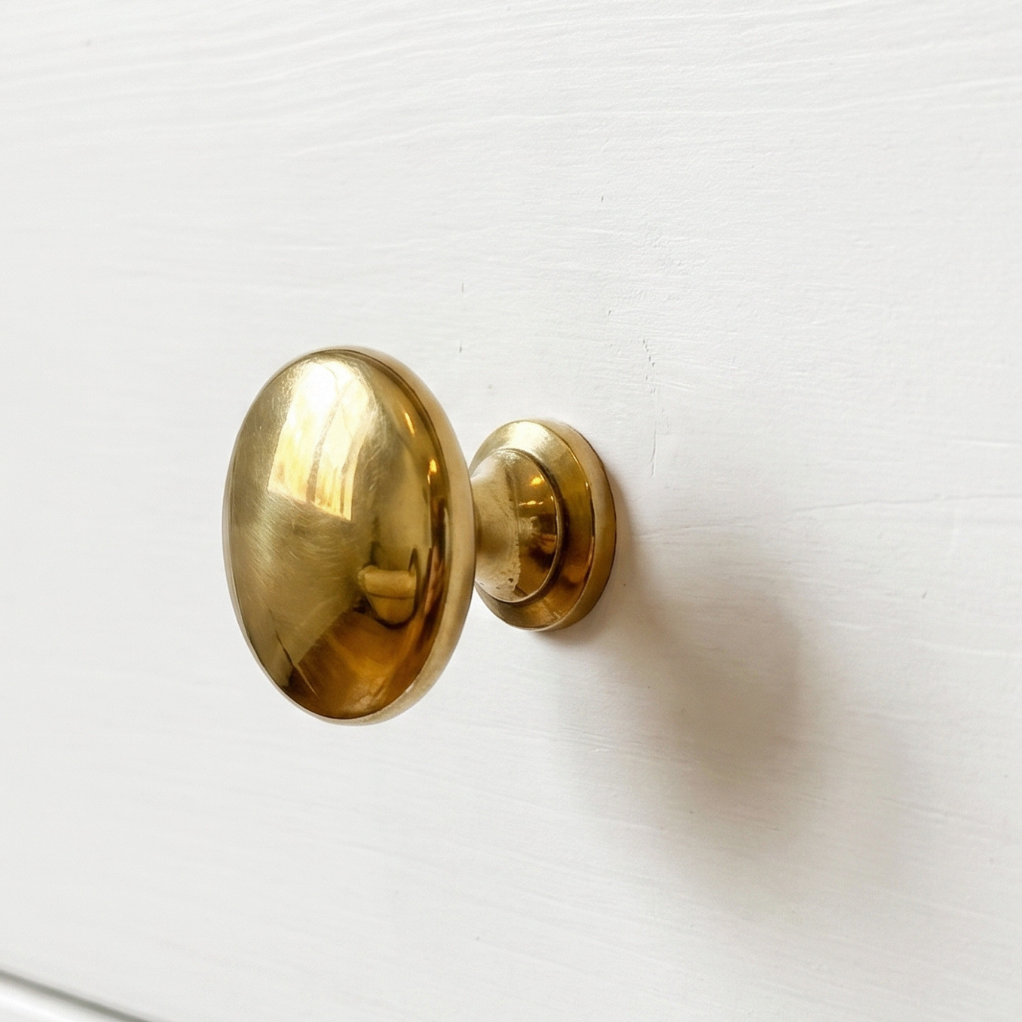 Unlacquered Brass Ball Cabinet Knob