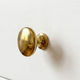 Unlacquered Brass Ball Cabinet Knob
