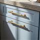 Unlacquered Brass Cabinet Pull