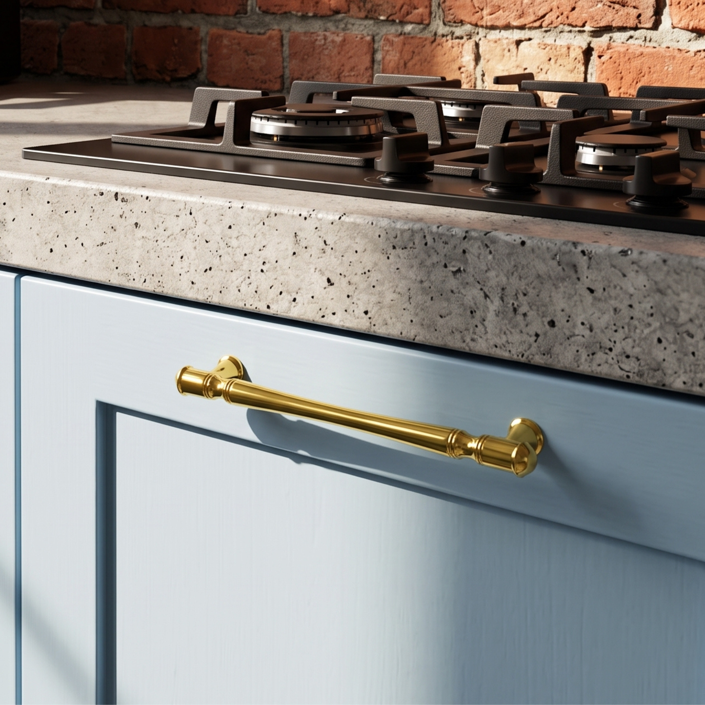 Unlacquered Brass Cabinet Pull