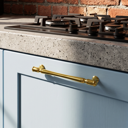 Unlacquered Brass Cabinet Pull
