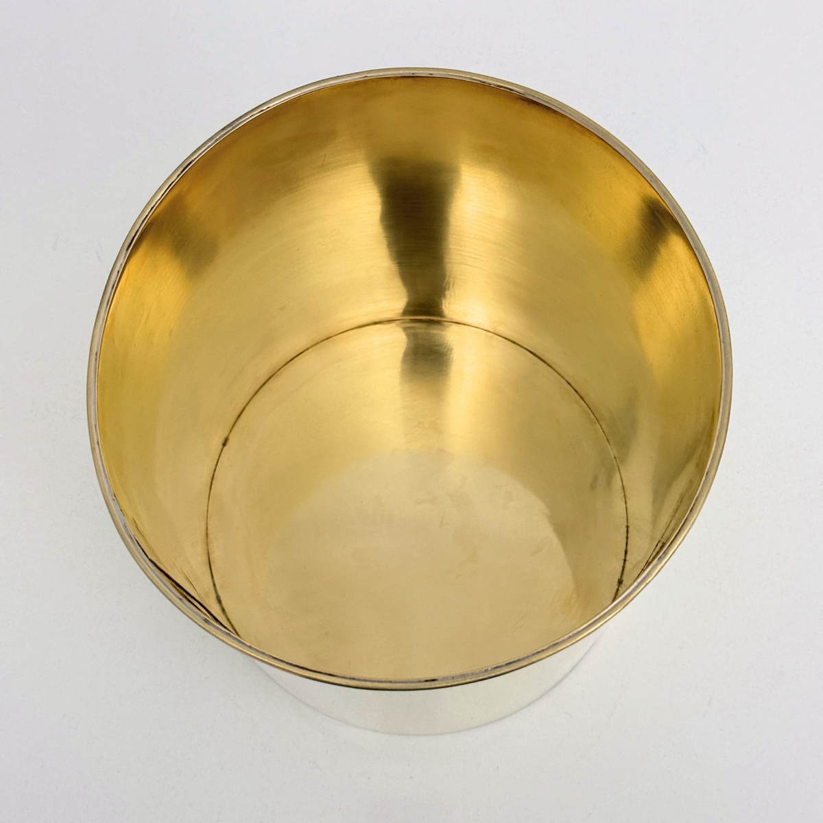 Unlacquered Brass Cylinder Trash Can, Solid Brass Towel holder
