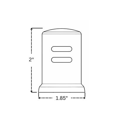 Unlacquered Brass Dishwasher Air Gap Cover