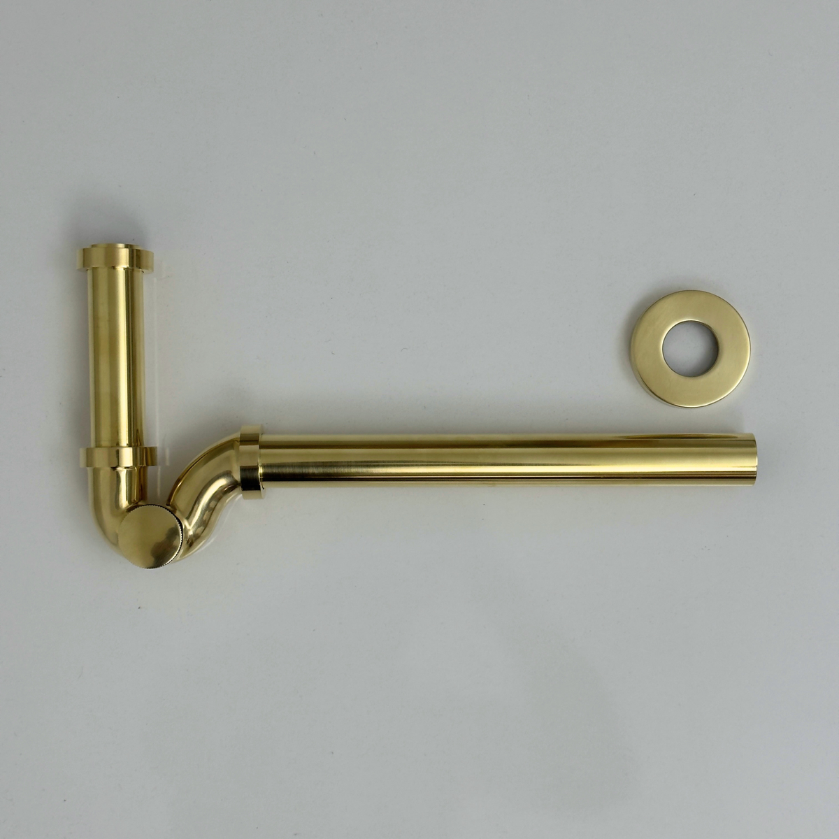 Unlacquered Brass P-Trap Drain Pipe