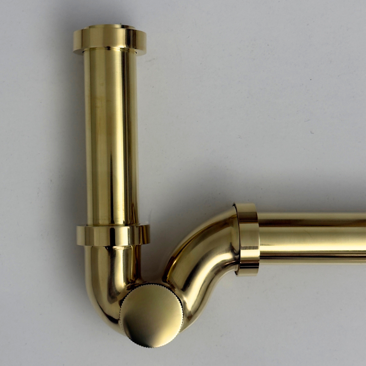 Unlacquered Brass P-Trap Drain Pipe