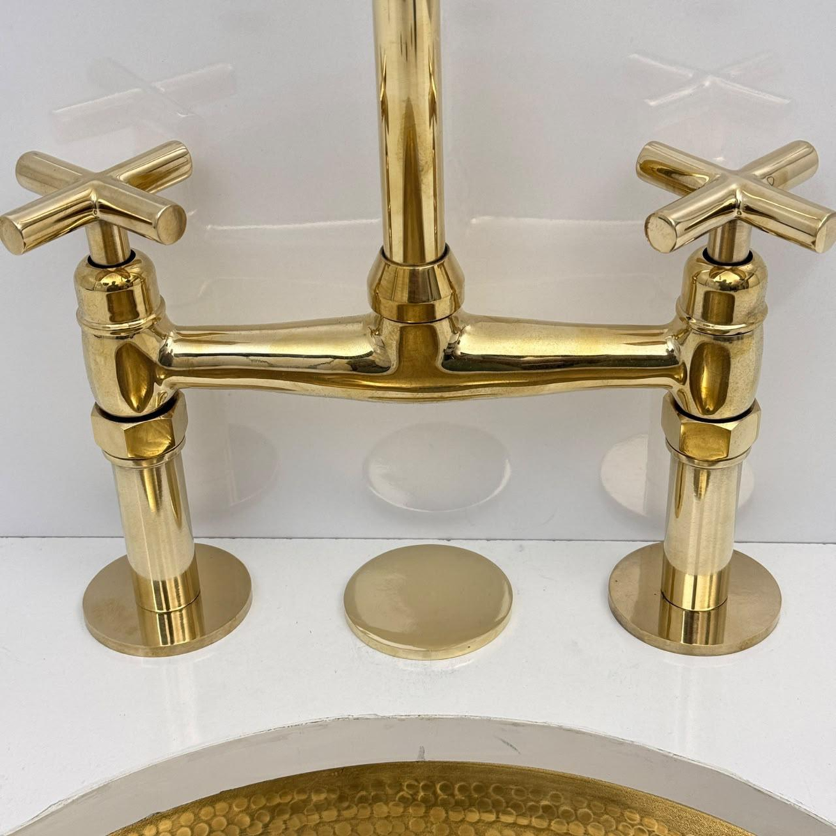 Unlacquered Brass Hole Cover, Solid Brass Sink Hole Cover