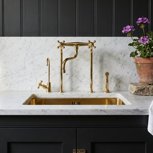 Unlacquered Brass Kitchen Faucet
