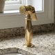 Unlacquered Brass Kitchen Side Sprayer