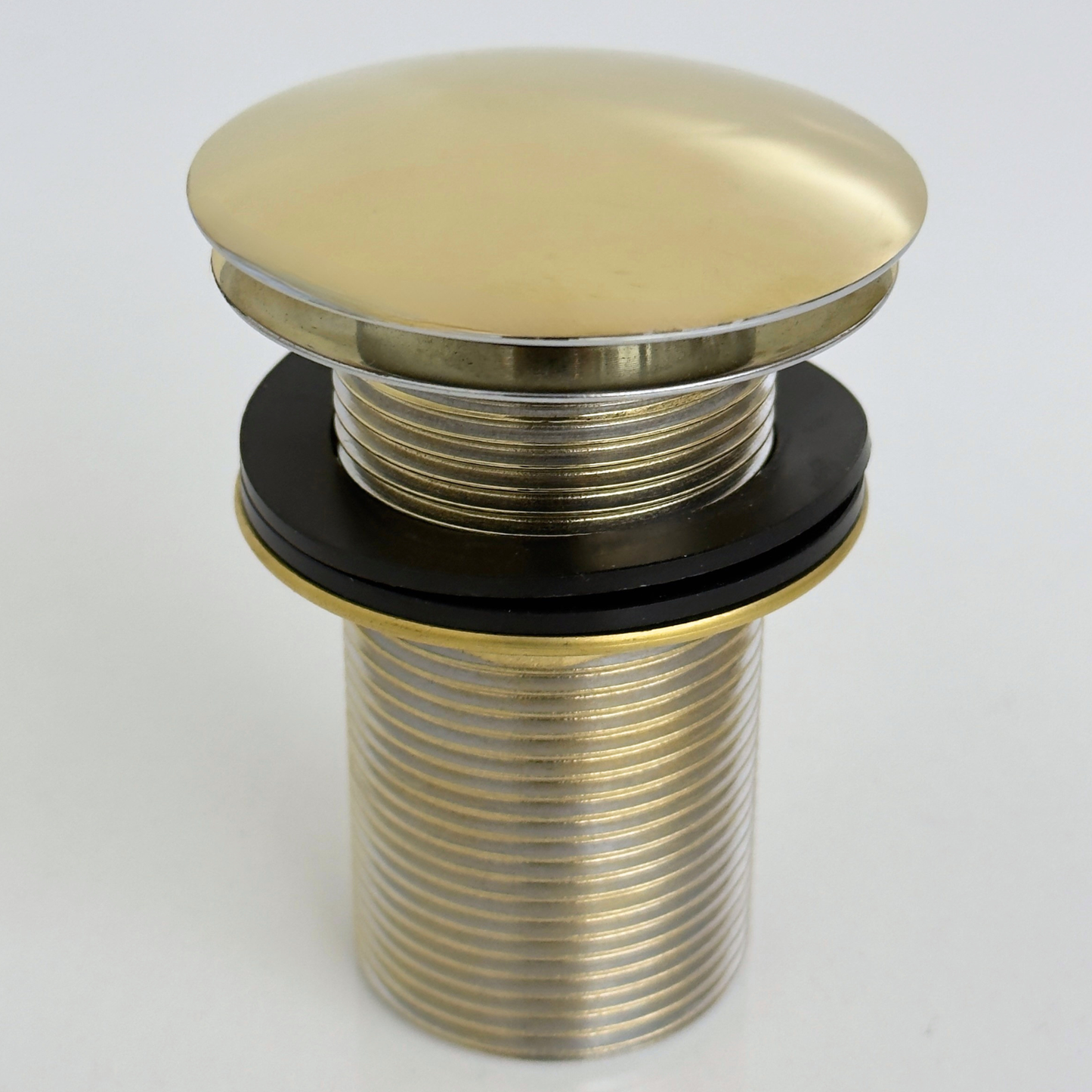 Unlacquered Brass Pop-Up Sink Drain