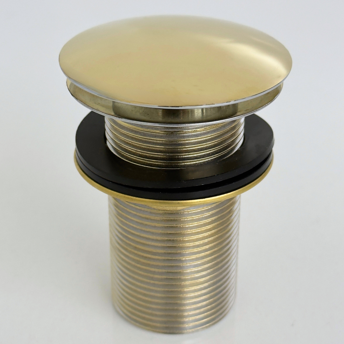 Unlacquered Brass Pop-Up Sink Drain