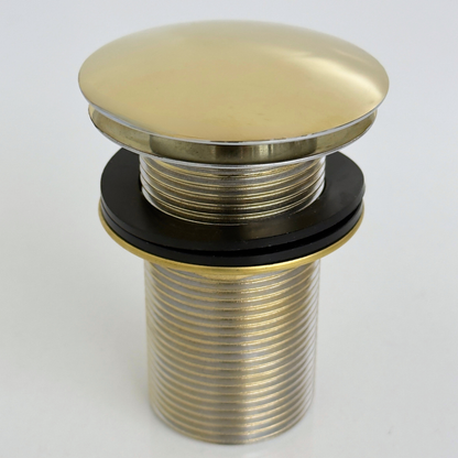 Unlacquered Brass Pop-Up Sink Drain