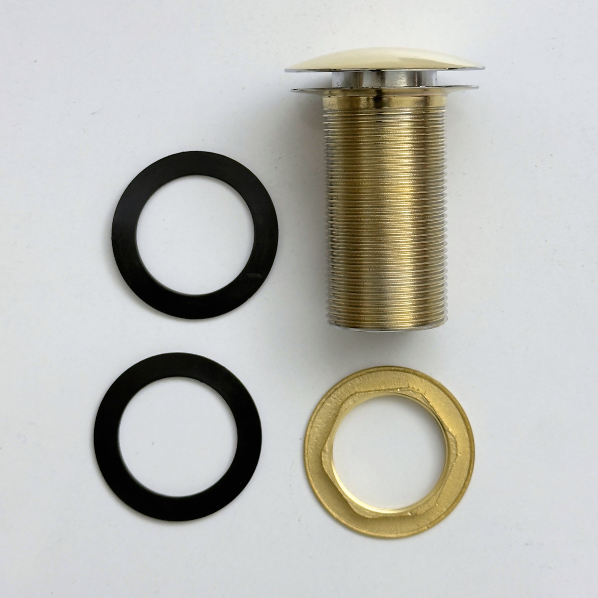 Unlacquered Brass Pop-Up Sink Drain