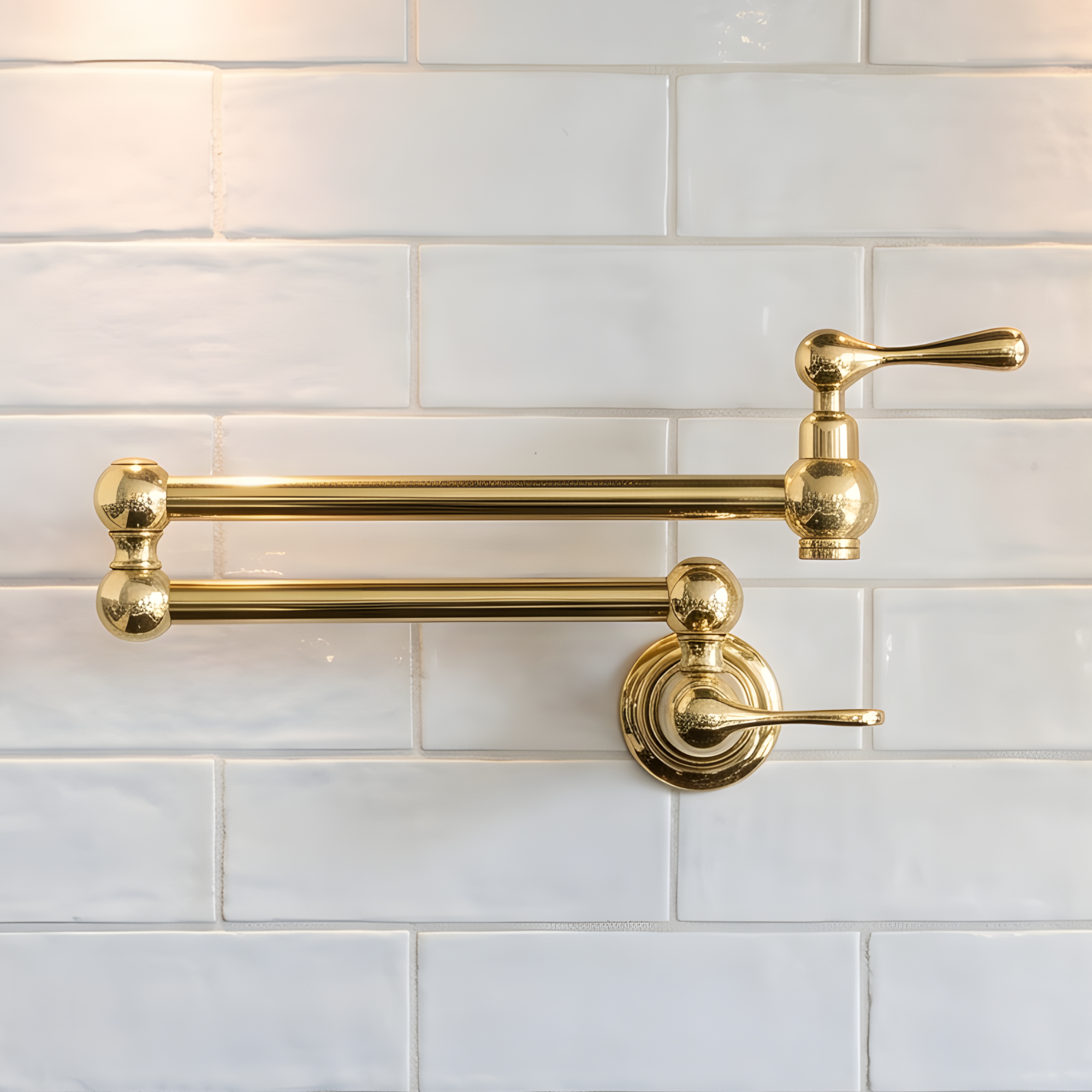 Unlacquered Brass Pot Filler