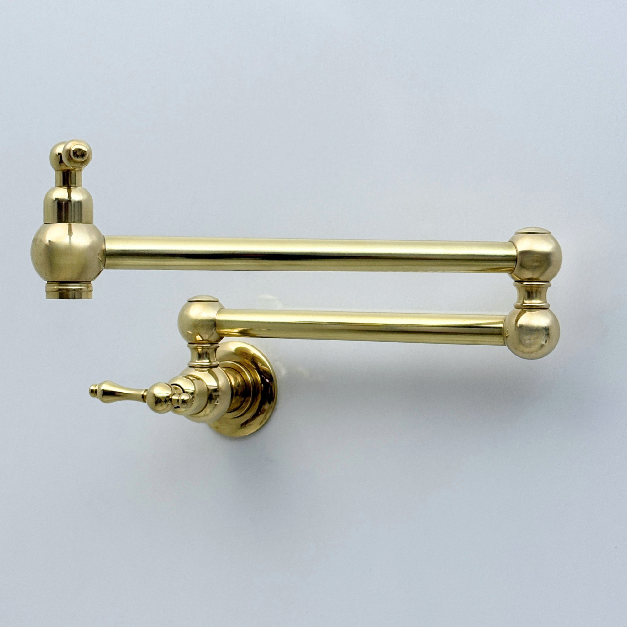 Unlacquered Brass Pot Filler