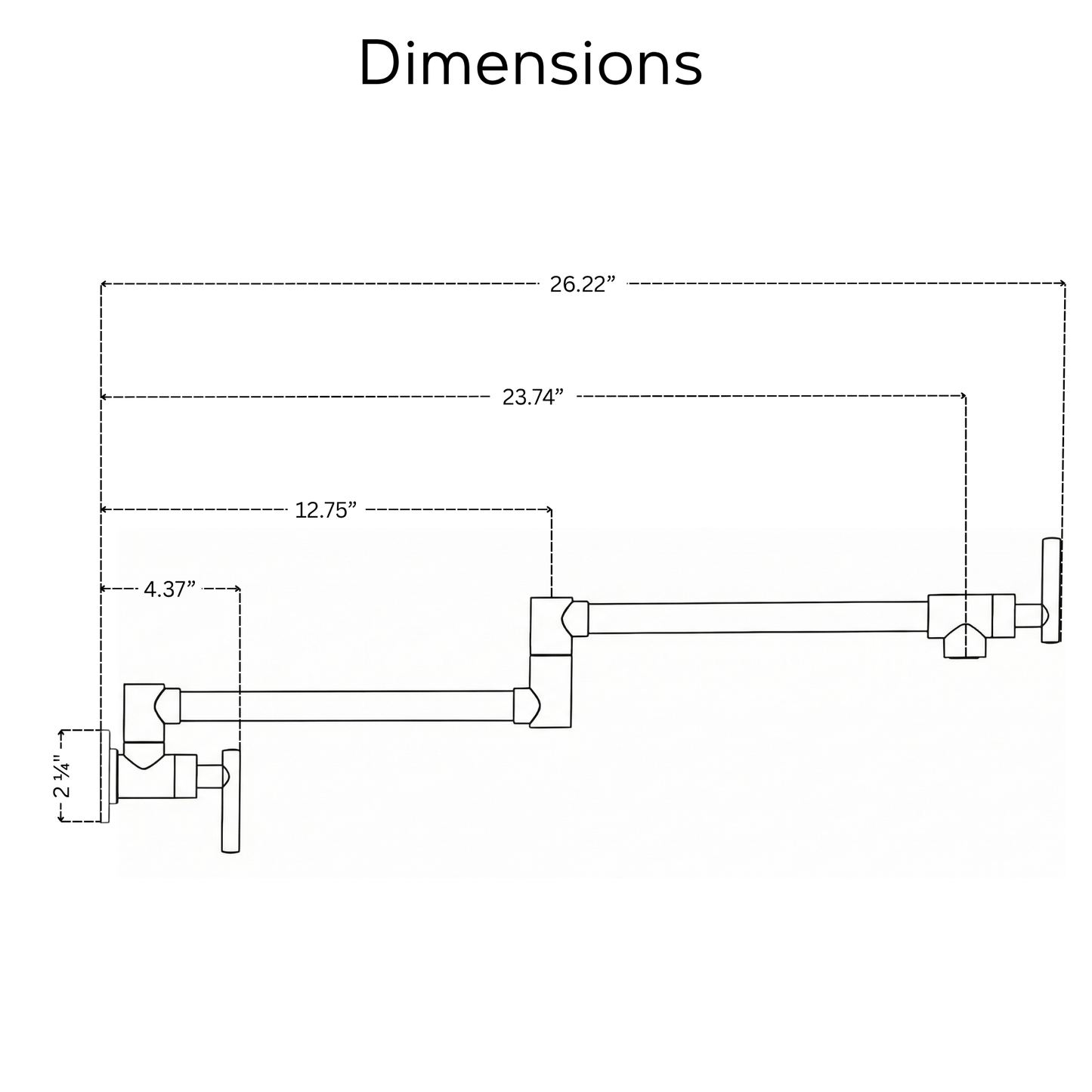 Unlacquered Brass Pot Filler