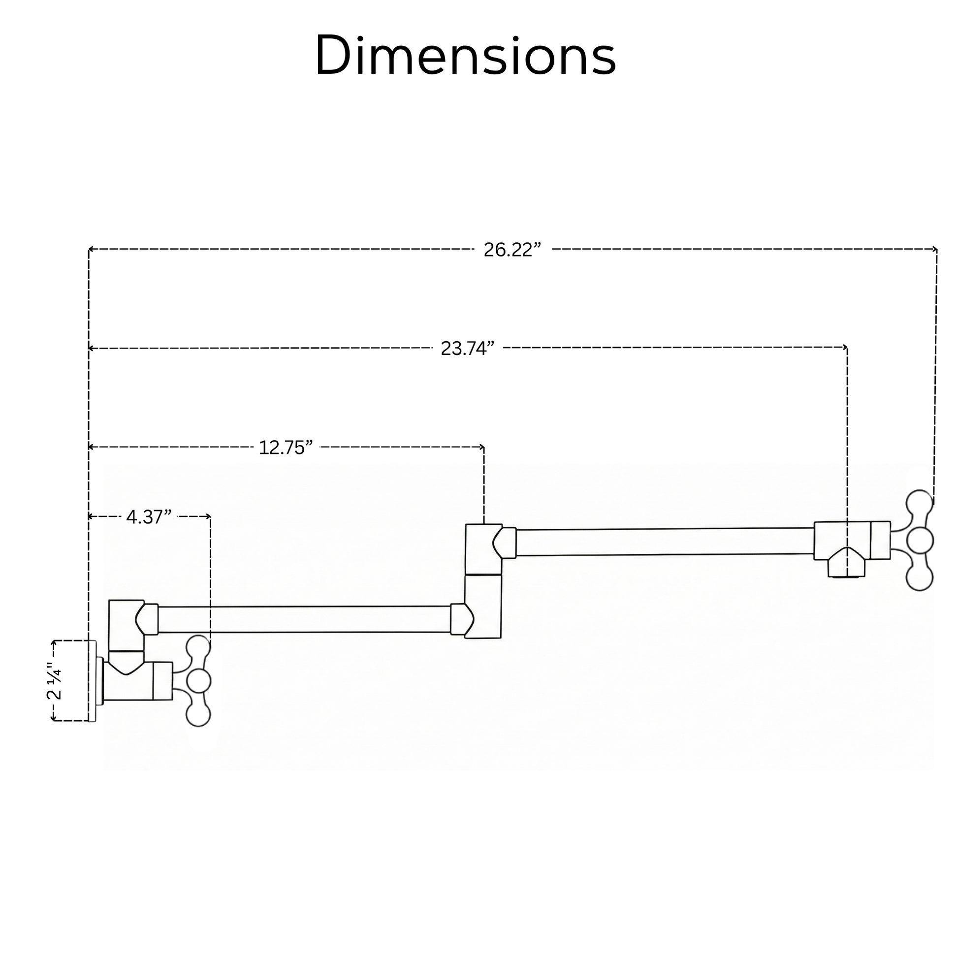 Unlacquered Brass Pot Filler 