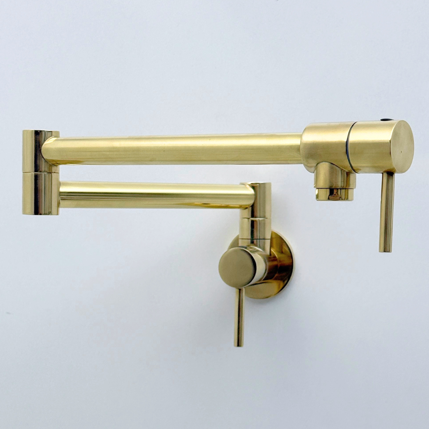 Unlacquered brass pot filler