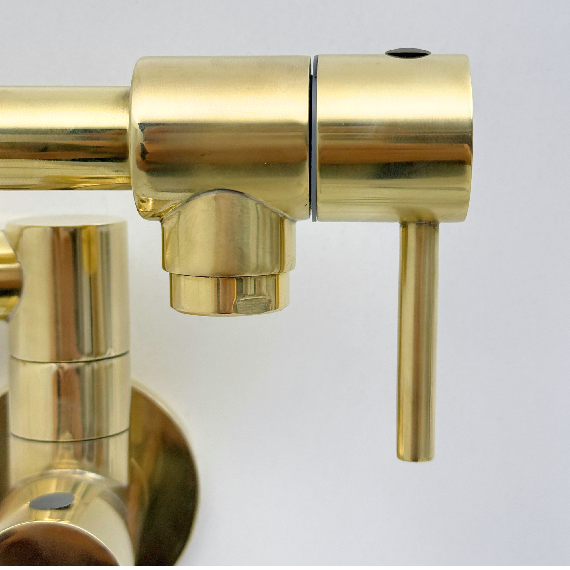 Unlacquered brass pot filler