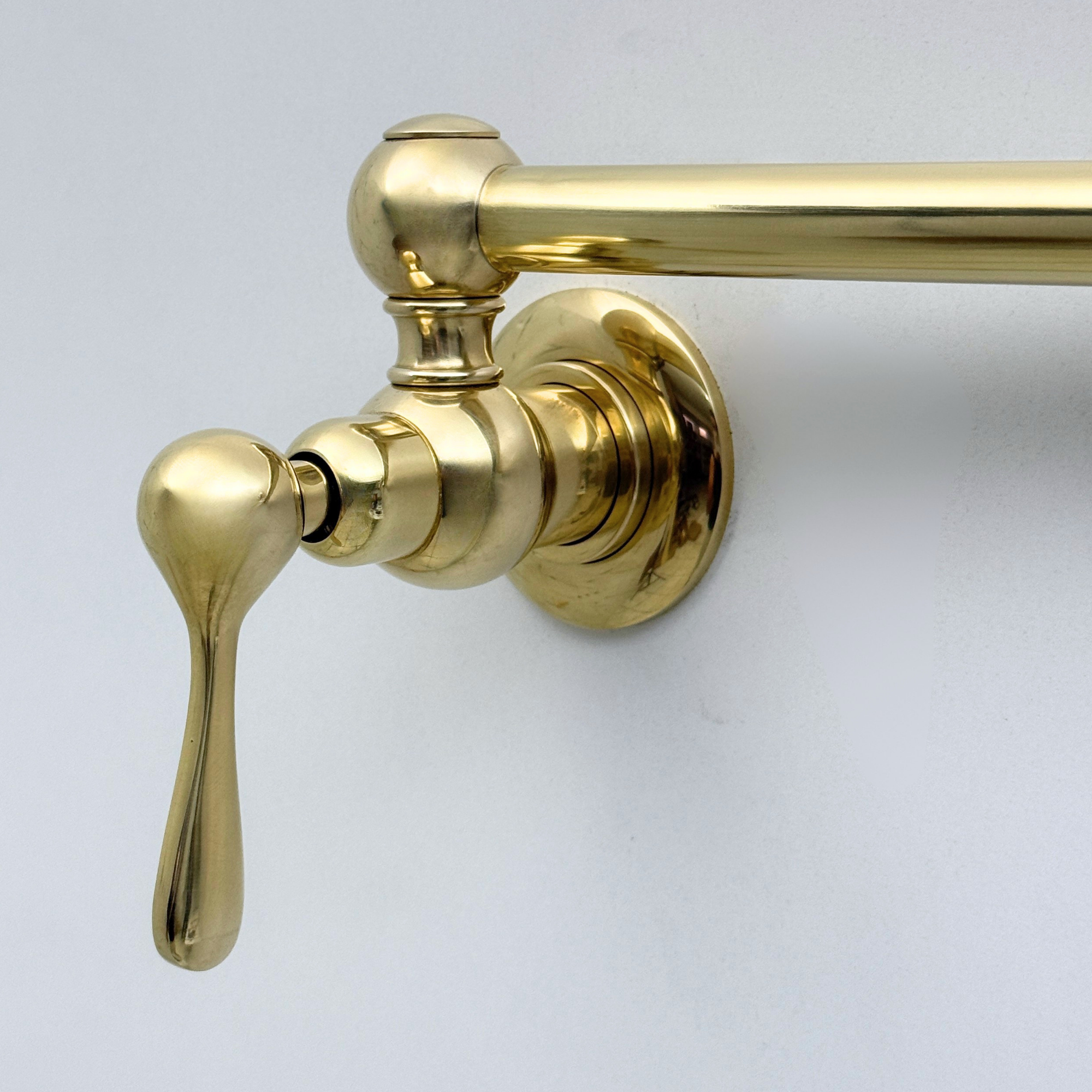 Unlacquered Brass Pot Filler