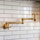 Unlacquered Brass Pot Filler