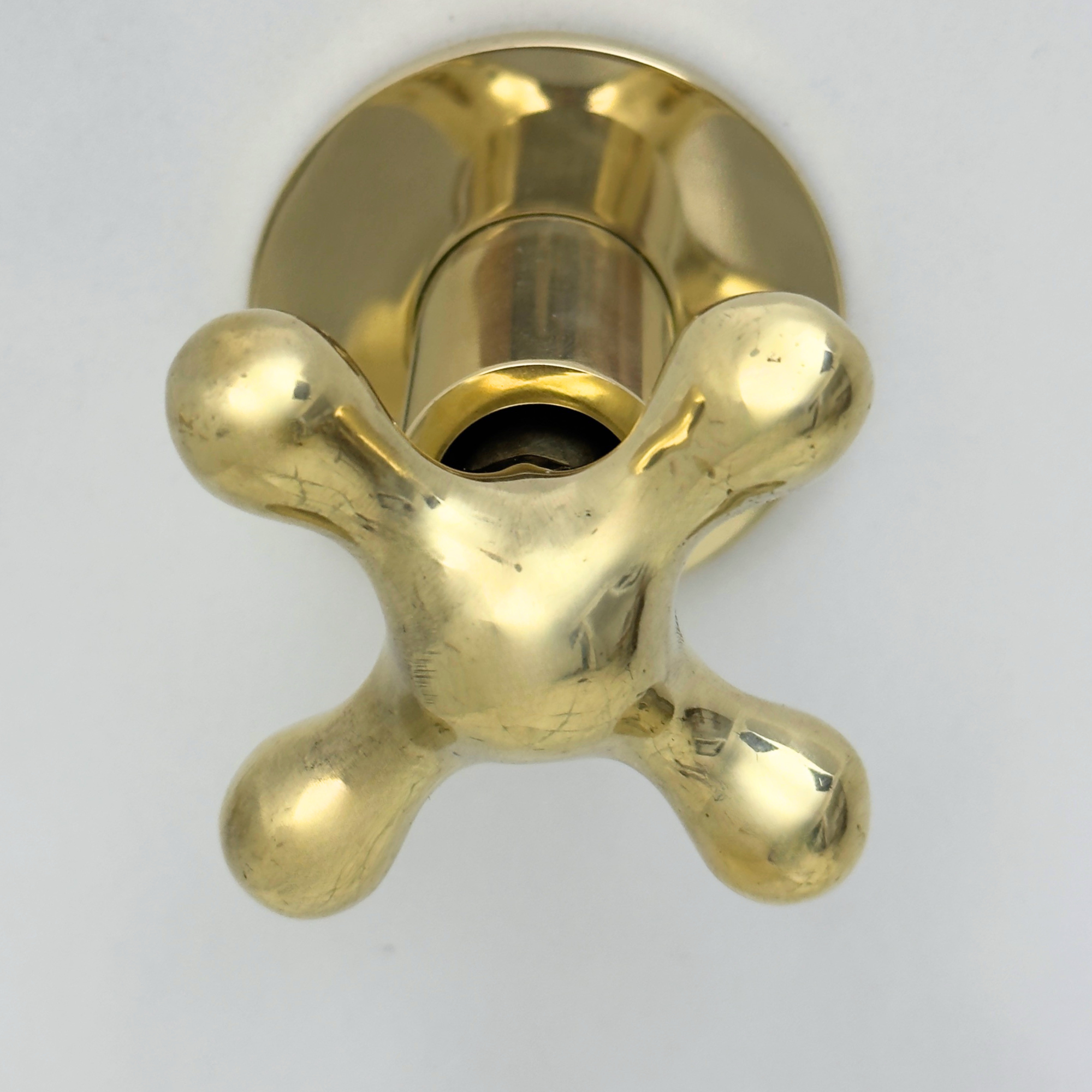 Unlacquered Brass Shower System with Adjustable Round Rain Shower Head