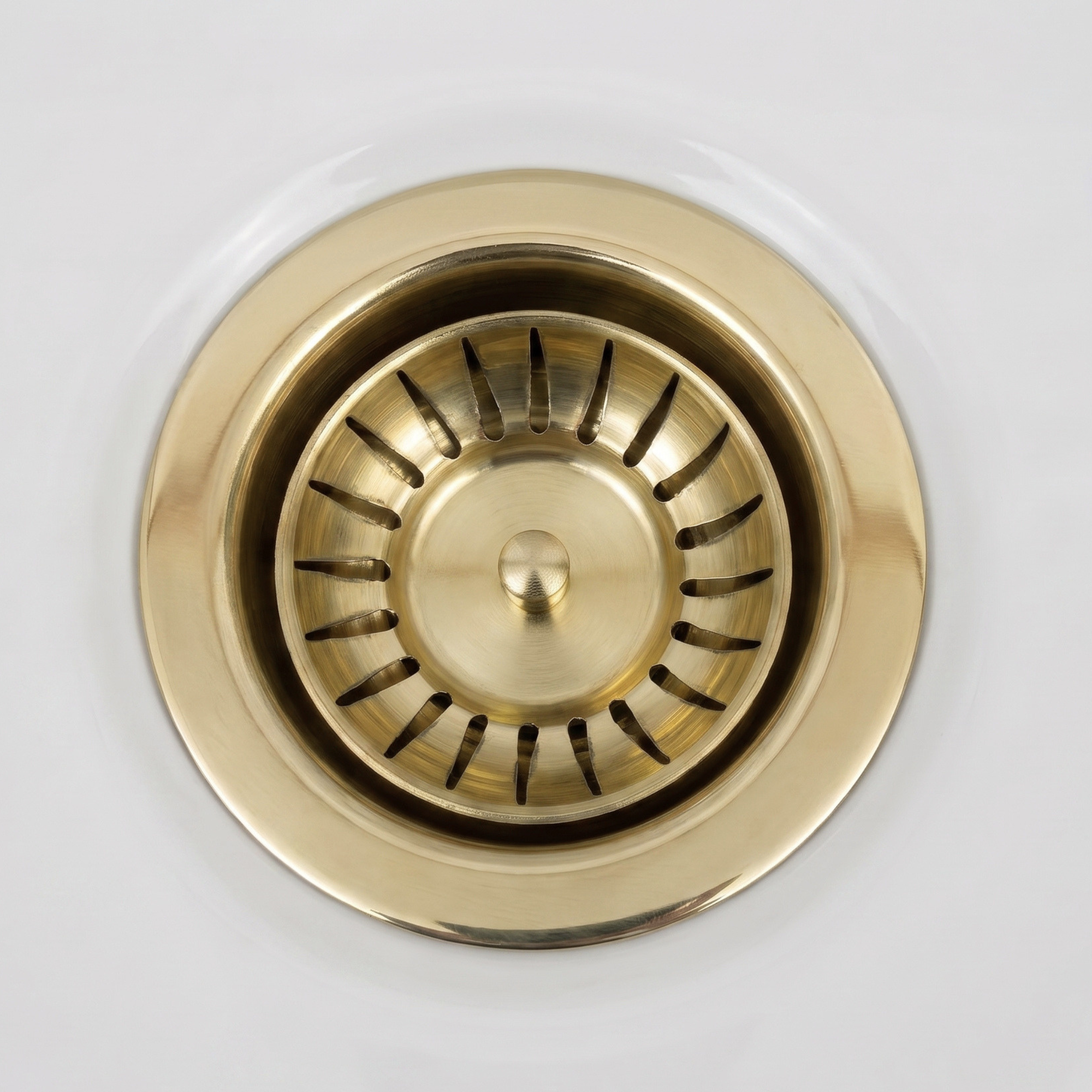 Unlacquered Brass Sink Strainer
