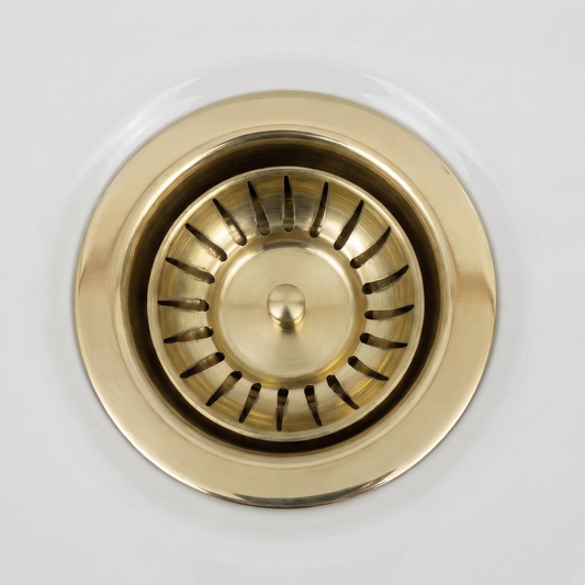 Unlacquered Brass Sink Strainer