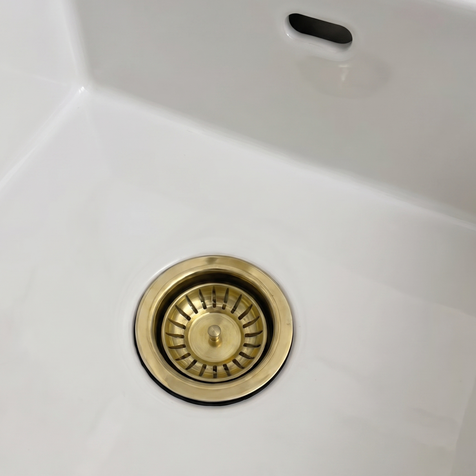 Unlacquered Brass Sink Strainer