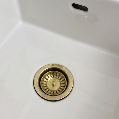 Unlacquered Brass Sink Strainer