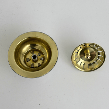 Unlacquered Brass Sink Strainer
