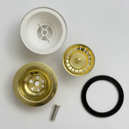 Unlacquered Brass Sink Strainer