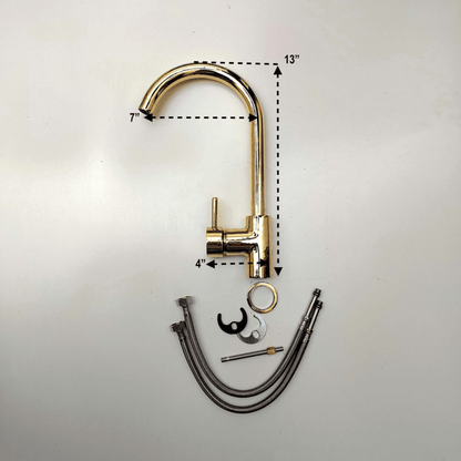 Unlacquered Brass Sink with Matching Faucet, Drop-in Solid Brass Hammered Brass with Sink Strainer - Ref: SN005B