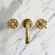 Unlacquered Brass Wall-Mount Faucet