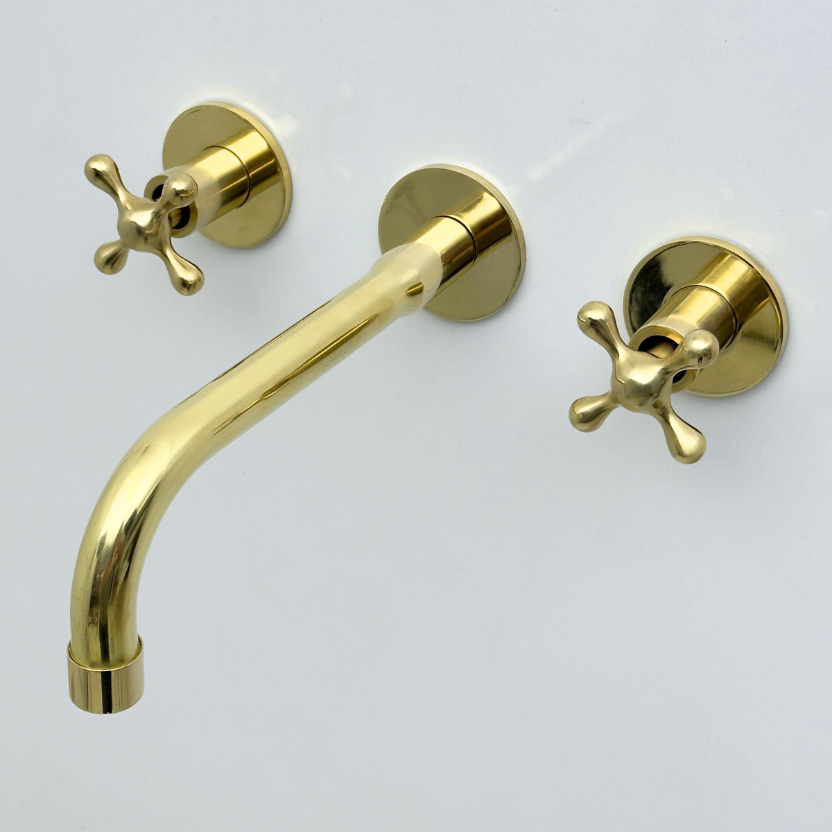 Unlacquered Brass Wall-Mount Faucet