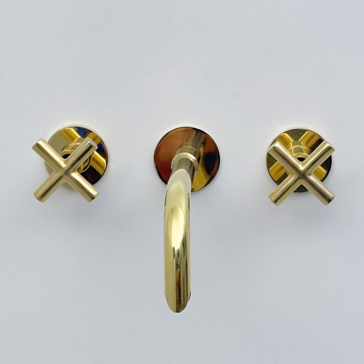 Unlacquered Brass Wall-Mount Faucet