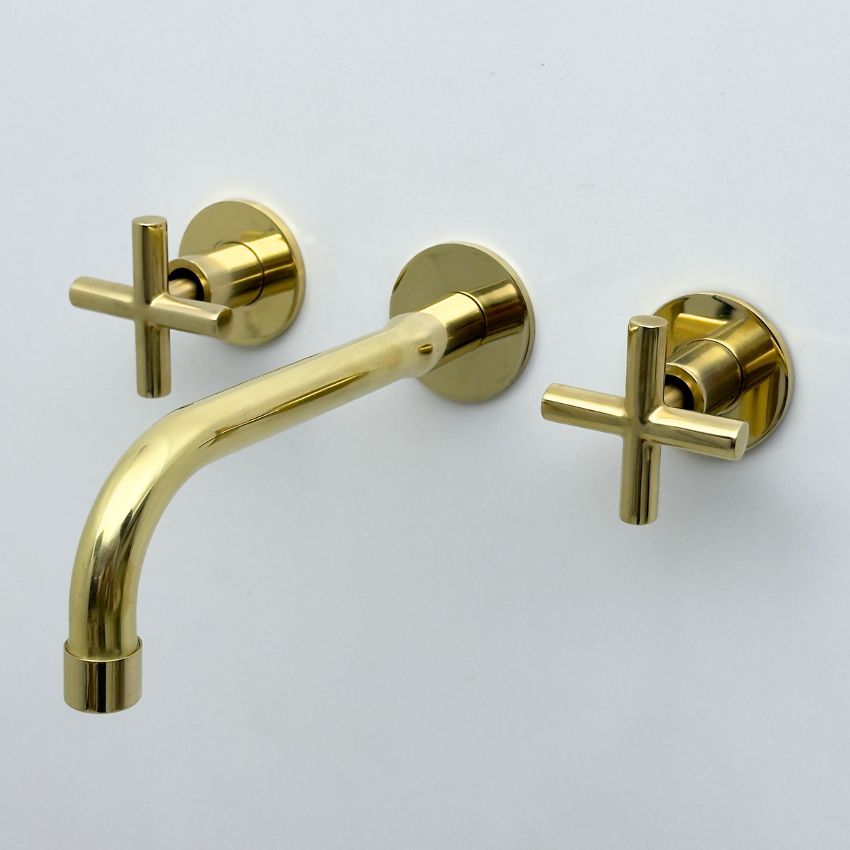 Unlacquered Brass Wall-Mount Faucet