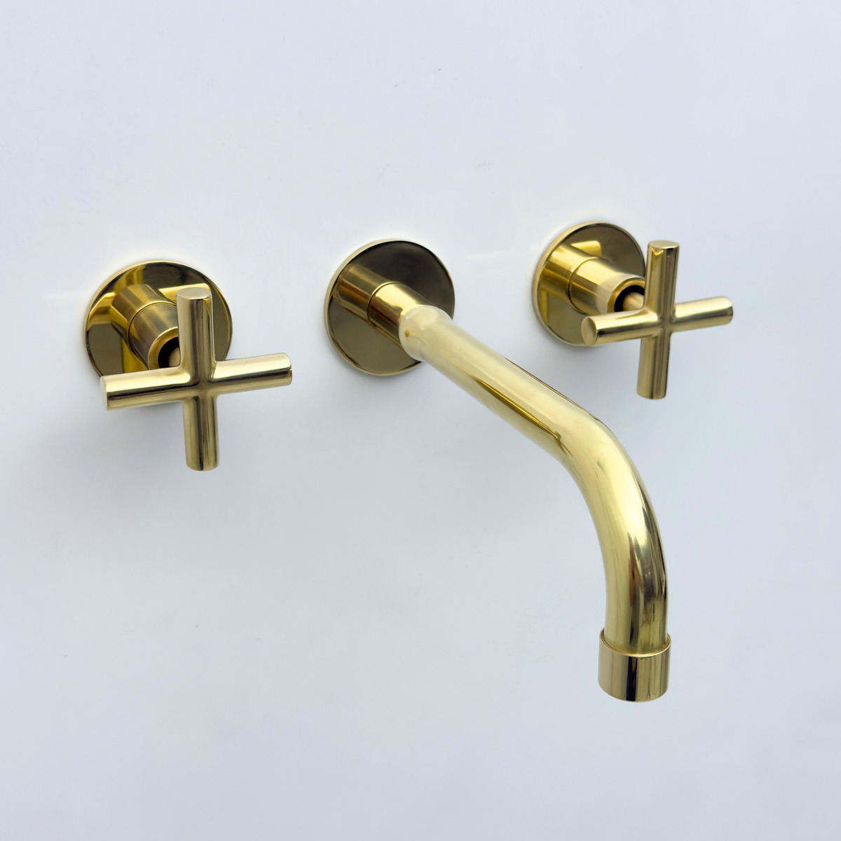 Unlacquered Brass Wall-Mount Faucet