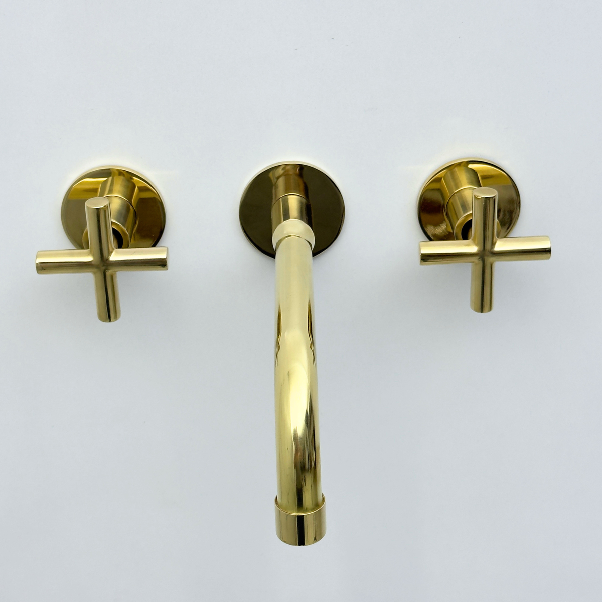 Unlacquered Brass Wall-Mount Faucet