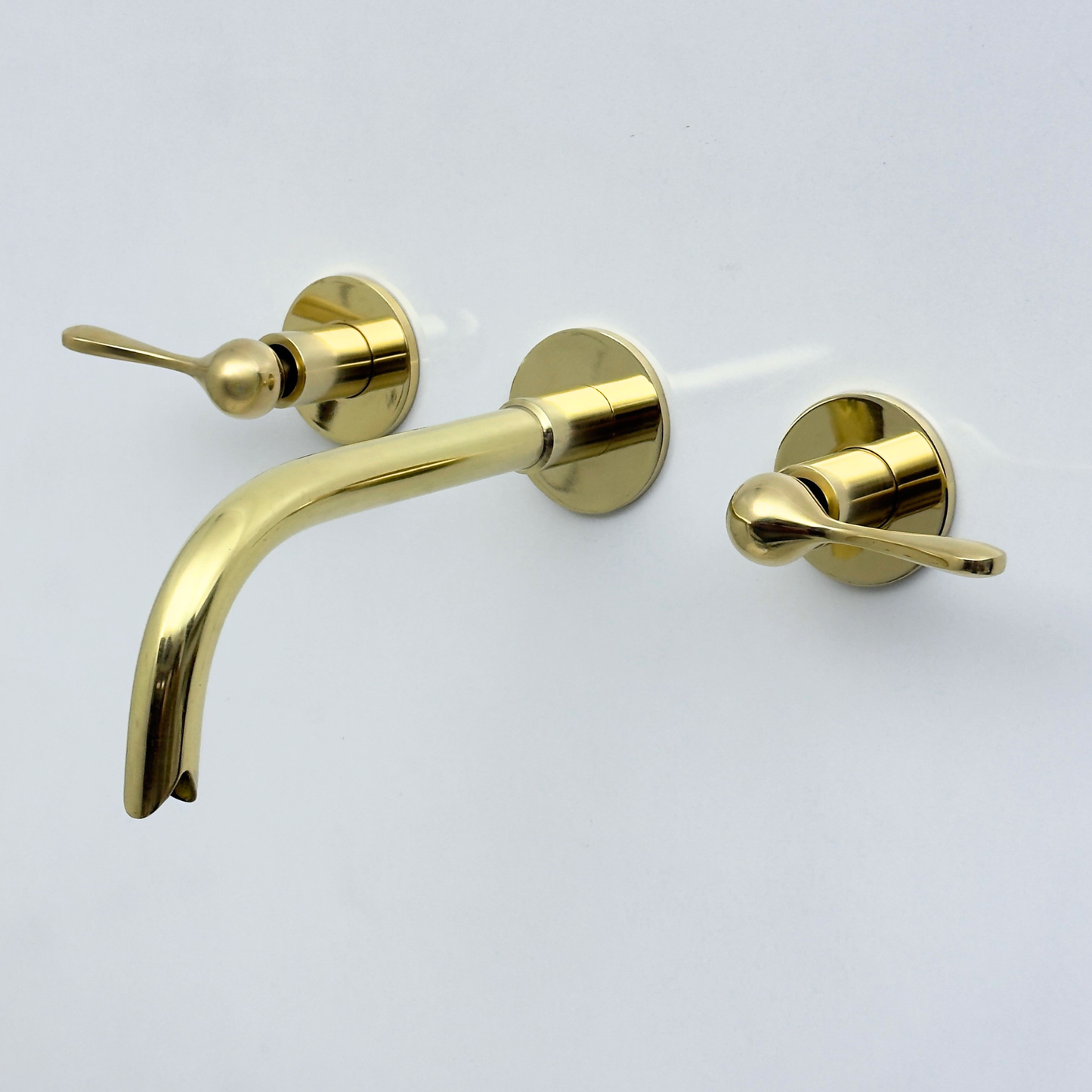 Unlacquered Brass Wall-Mount Faucet