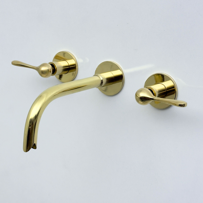 Unlacquered Brass Wall-Mount Faucet