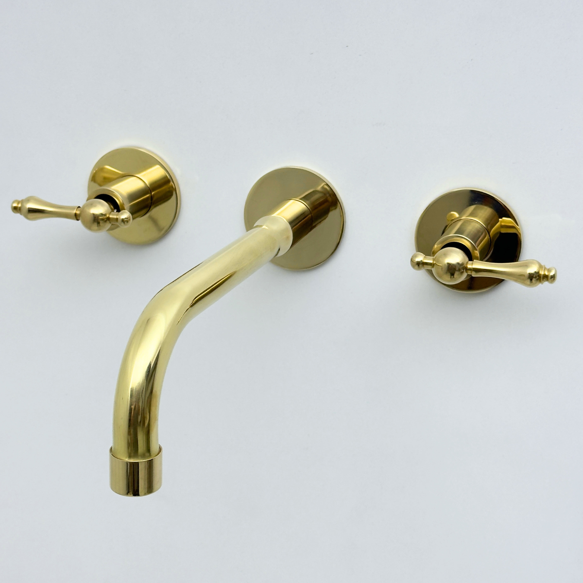 Unlacquered Brass Wall-Mount Faucet
