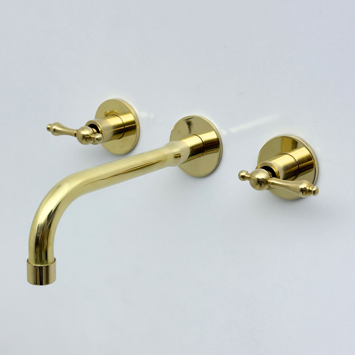 Unlacquered Brass Wall-Mount Faucet