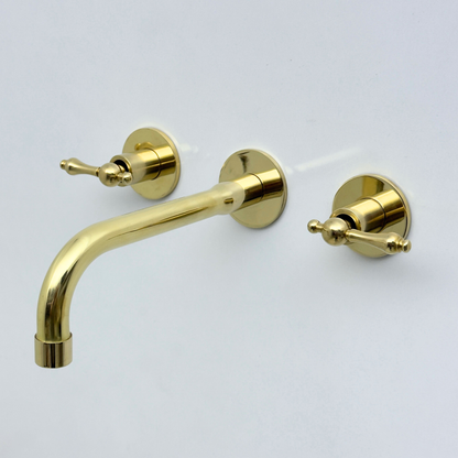 Unlacquered Brass Wall-Mount Faucet