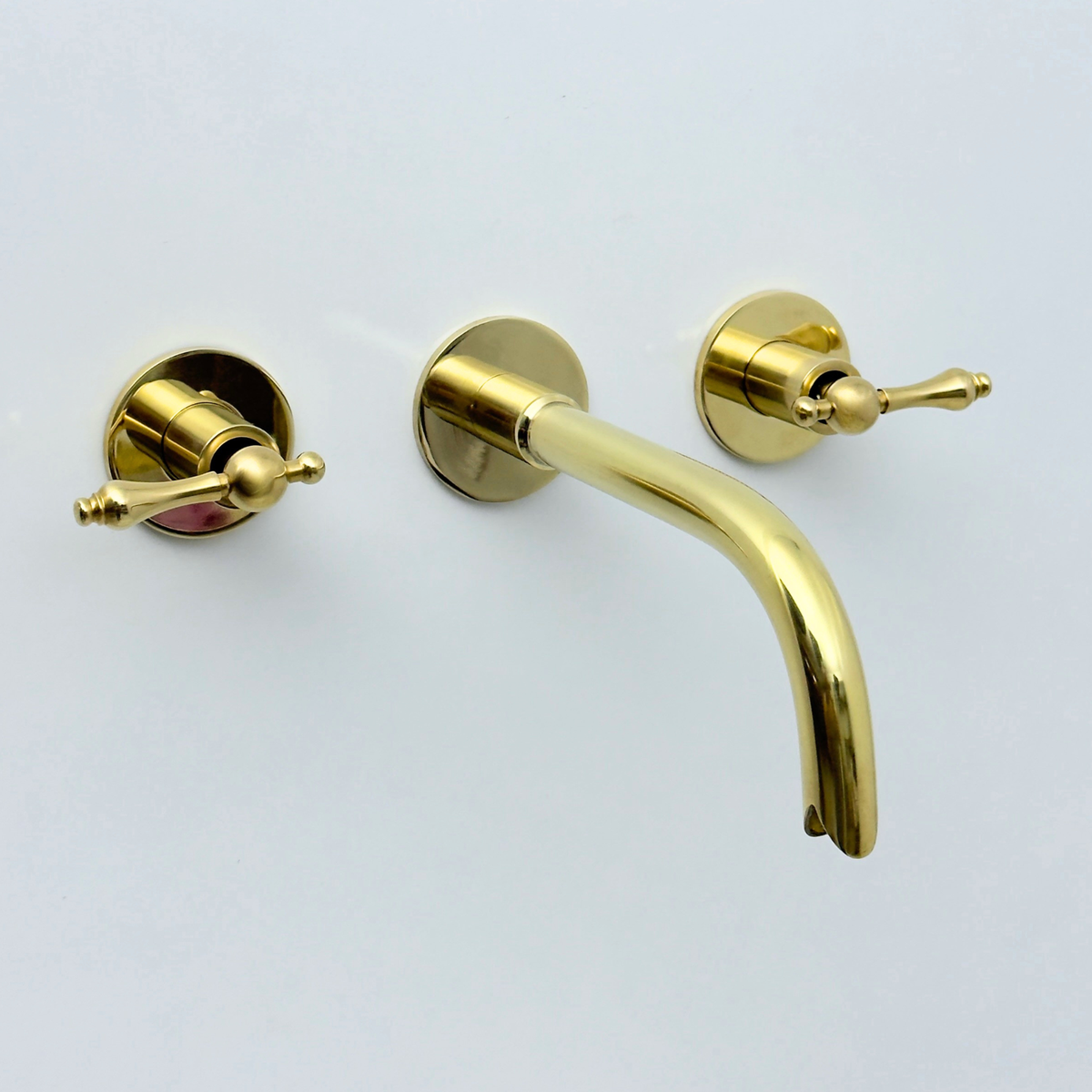 Unlacquered Brass Wall-Mount Faucet
