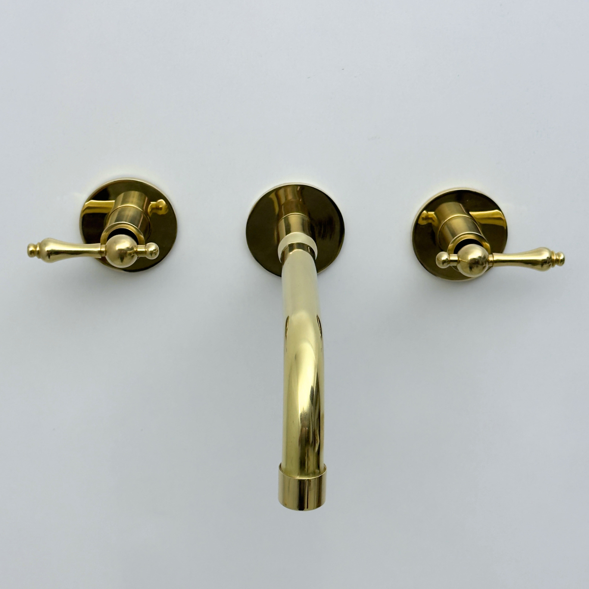 Unlacquered Brass Wall-Mount Faucet