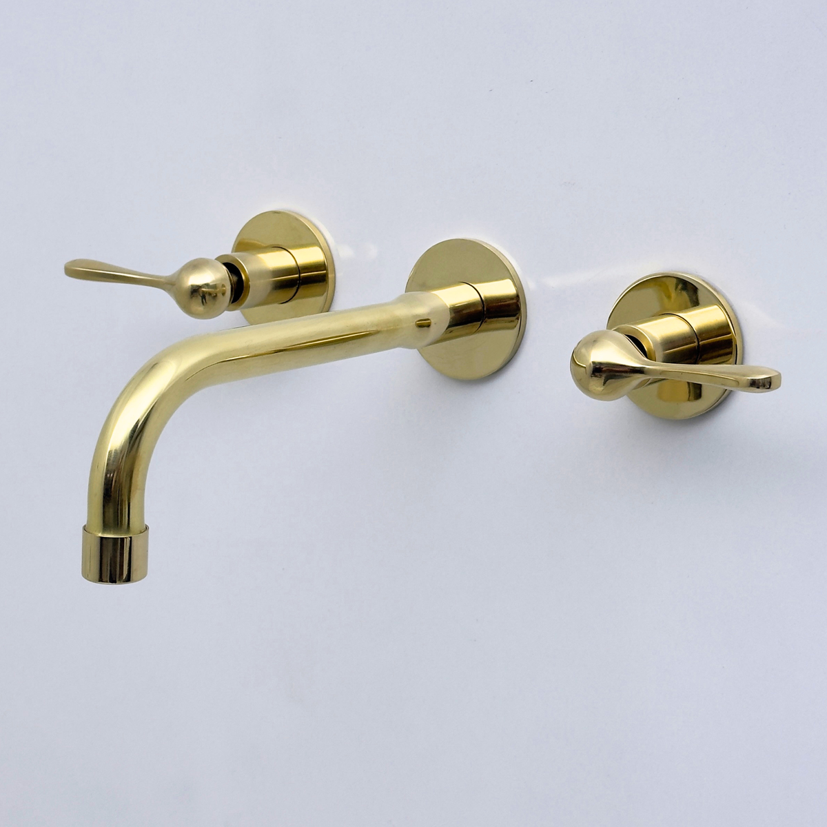 Unlacquered Brass Wall-Mount Faucet
