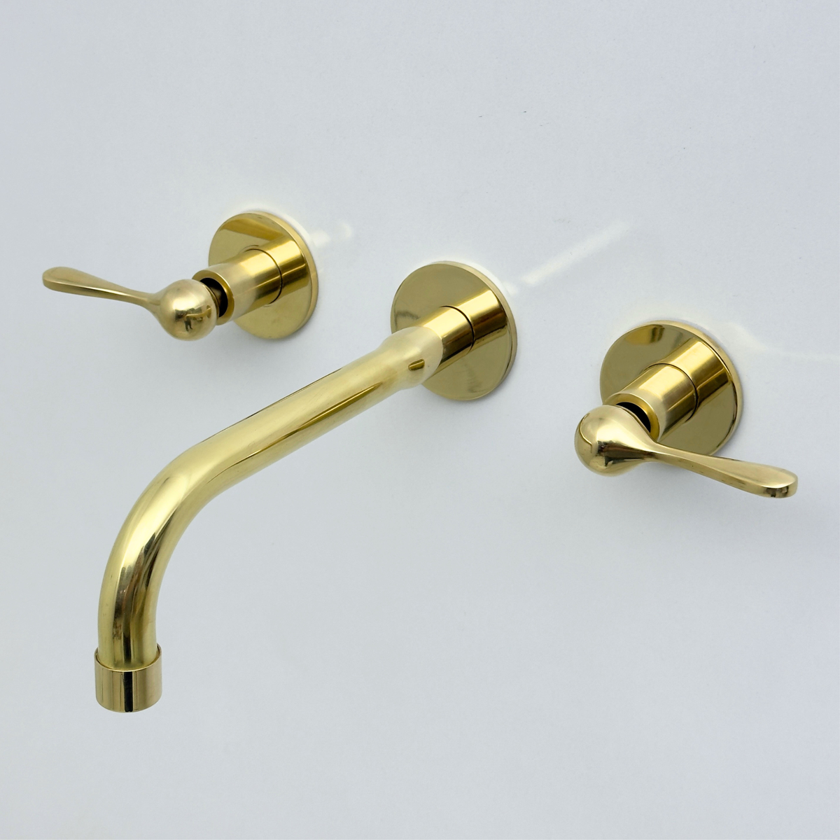 Unlacquered Brass Wall-Mount Faucet